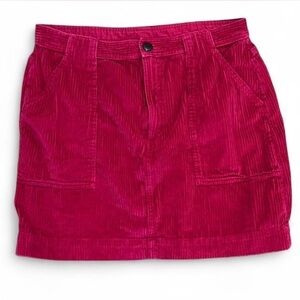 GAP Fuchsia Corduroy Skirt Size 12
